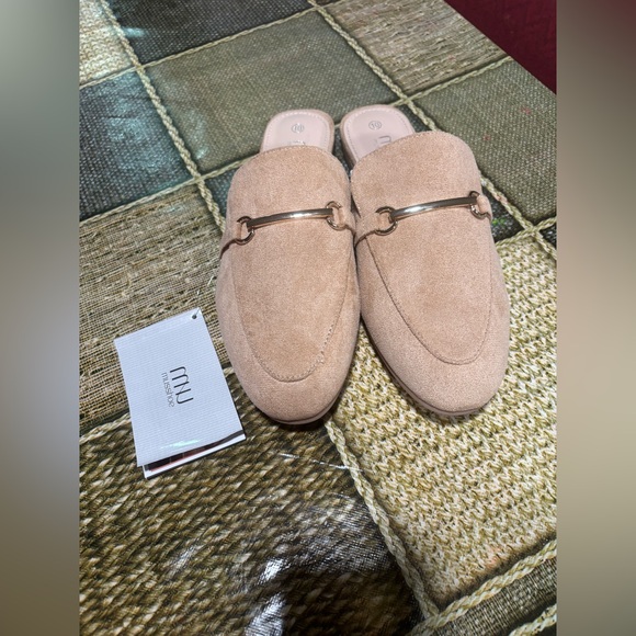 Musshoe Beige Suede Slip-On Loafers - Picture 2 of 7